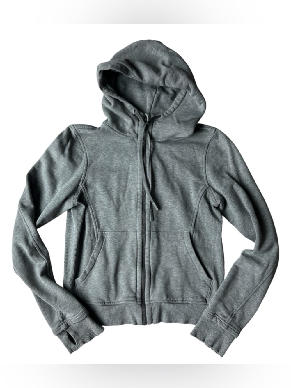 LULULEMON GREY FULL ZIP HOODIE SIZE SMALL WOMENS